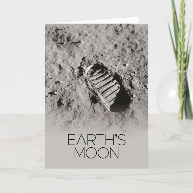 Outer Space, Galaxy, Solar System, Earth's Moon Card (Front)