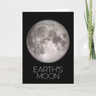 Outer Space, Galaxy, Solar System, Earth's Moon Card
