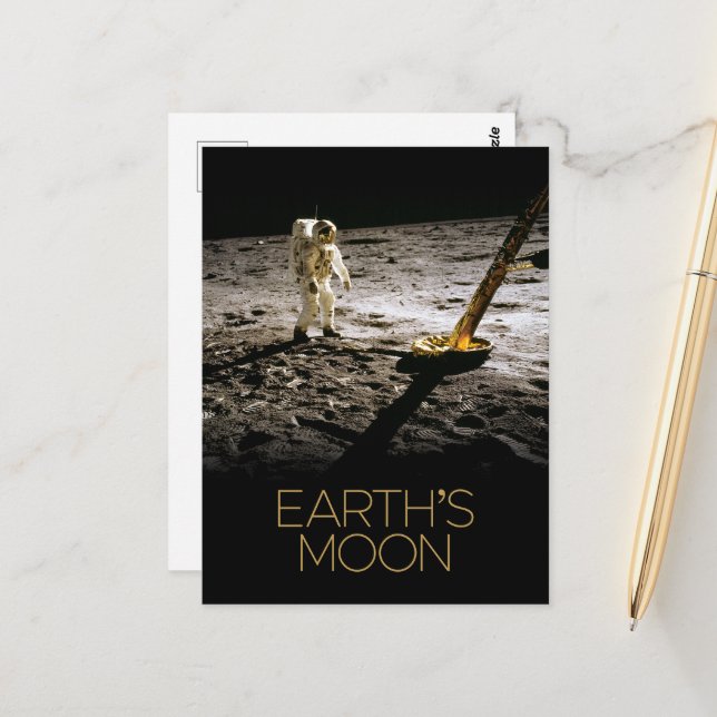 Outer Space, Galaxy, Solar System, Earth's Moon Postcard (Front/Back In Situ)