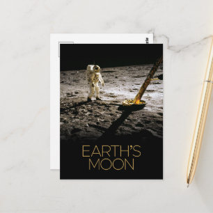 Outer Space, Galaxy, Solar System, Earth's Moon Postcard
