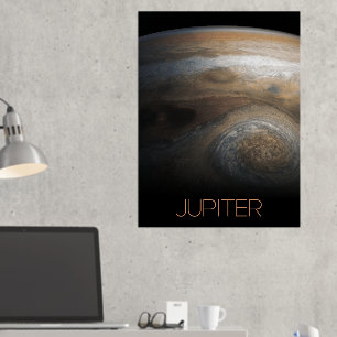 Outer Space, Galaxy, Solar System, Planet Jupiter Foil Prints