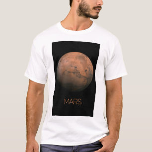 Outer Space, Galaxy, Solar System, Planet Mars T-Shirt