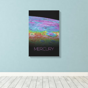 Outer Space, Galaxy, Solar System, Planet Mercury Canvas Print