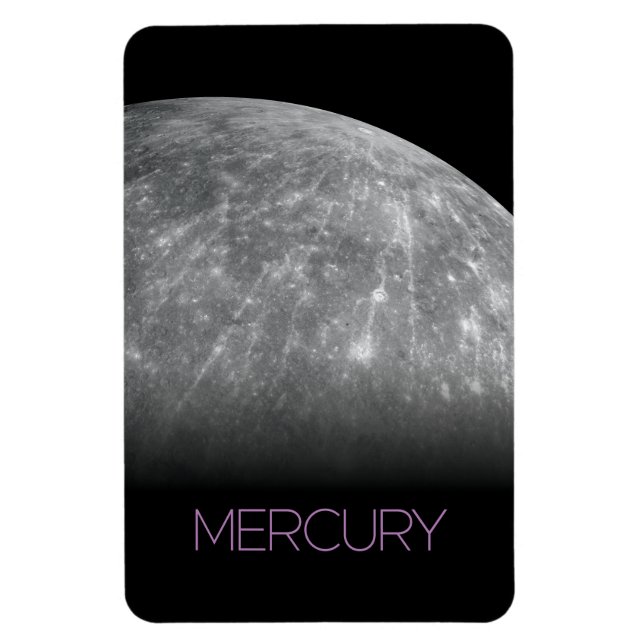 Outer Space, Galaxy, Solar System, Planet Mercury Magnet (Vertical)
