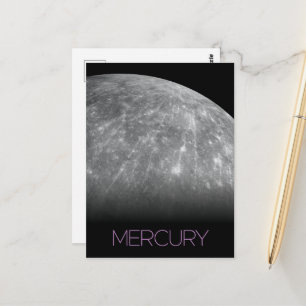 Outer Space, Galaxy, Solar System, Planet Mercury Postcard