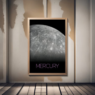 Outer Space, Galaxy, Solar System, Planet Mercury Poster