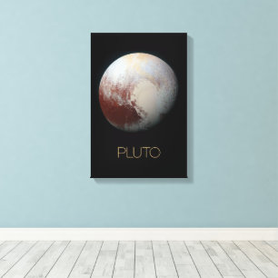 Outer Space, Galaxy, Solar System, Planet Pluto Canvas Print