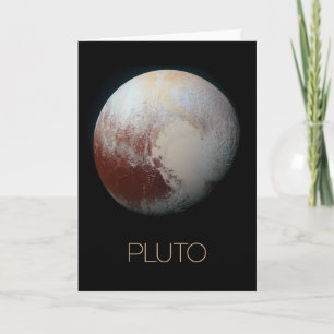 Outer Space, Galaxy, Solar System, Planet Pluto Card