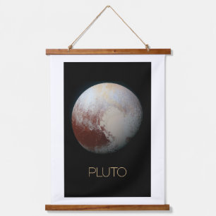 Outer Space, Galaxy, Solar System, Planet Pluto Hanging Tapestry