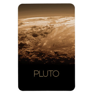 Outer Space, Galaxy, Solar System, Planet Pluto Magnet