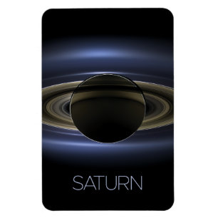 Outer Space, Galaxy, Solar System, Planet Saturn Magnet