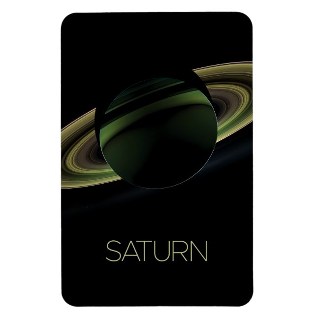 Outer Space, Galaxy, Solar System, Planet Saturn Magnet (Vertical)