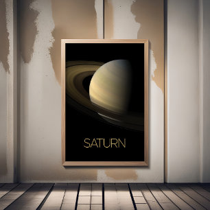 Outer Space, Galaxy, Solar System, Planet Saturn Photo Print