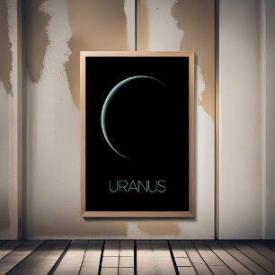 Outer Space, Galaxy, Solar System, Planet Uranus Photo Print