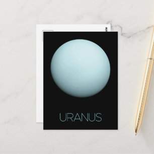 Outer Space, Galaxy, Solar System, Planet Uranus Postcard