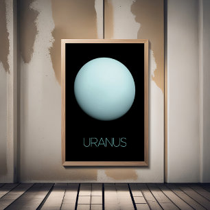 Outer Space, Galaxy, Solar System, Planet Uranus Poster