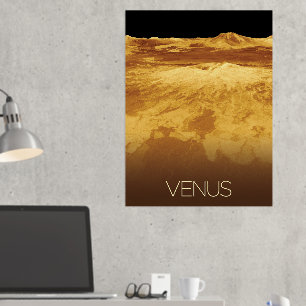 Outer Space, Galaxy, Solar System, Planet Venus Foil Prints
