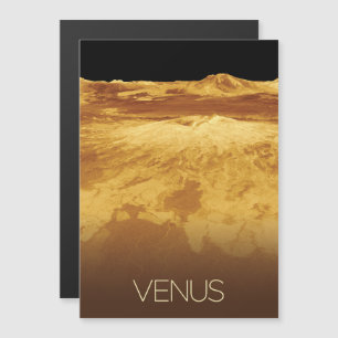 Outer Space, Galaxy, Solar System, Planet Venus Magnetic Invitation