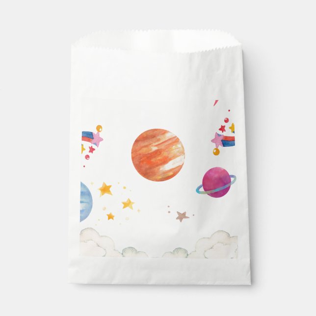 Outer Space Galaxy Theme - Light Favour Bag (Front)
