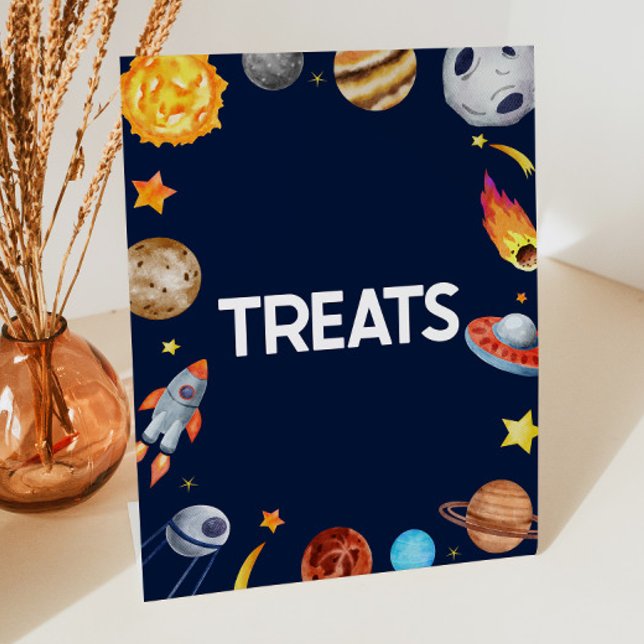 Outer Space Galaxy Treats Sweets Table Party Sign (Creator Uploaded)