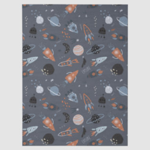 Outer space liftoff tissue paper