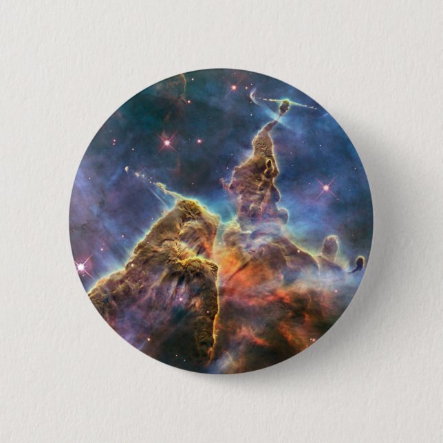 Outer Space Nebula Flair Button (Front)