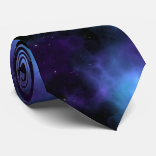 Outer Space Nebula Galaxy Tie
