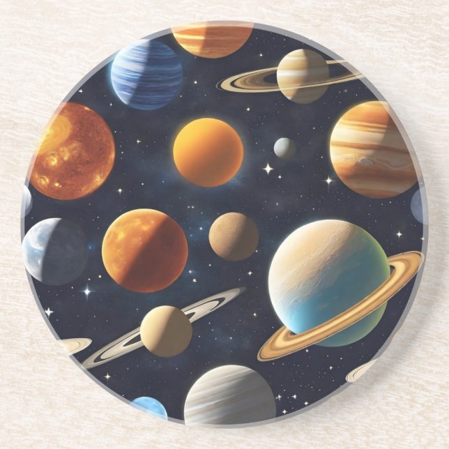 Outer Space Planets 2 Coaster (Front)