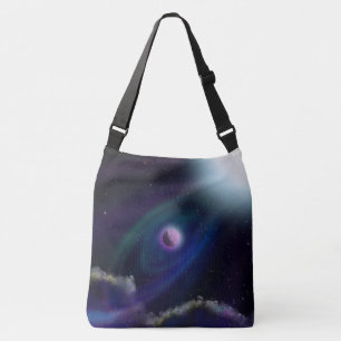 Outer Space Planets and Suns Crossbody Bag