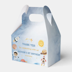 Outer Space Planets & Rocket Ship Birthday Party  Favor Box