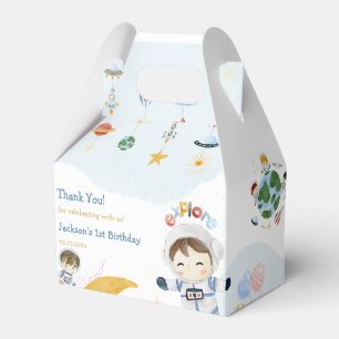 Outer Space Planets & Rocket Ship Birthday Party  Favor Box