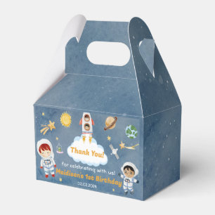 Outer Space Planets & Rocket Ship Birthday Party  Favor Box
