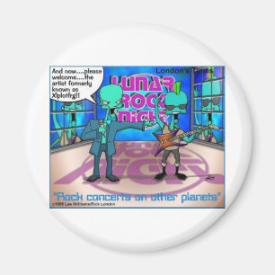Outer Space Rock Bands Funny Gifts & Tees Magnet