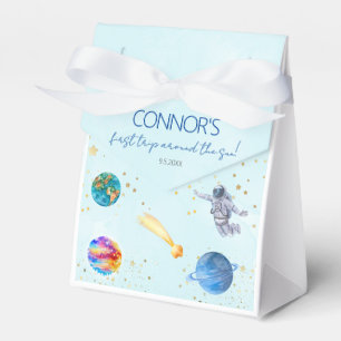 Outer Space Rocket Planets boy Birthday Favor Box