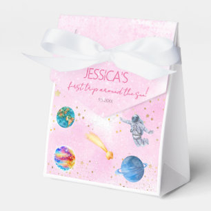 Outer Space Rocket Planets girl Birthday Favor Box