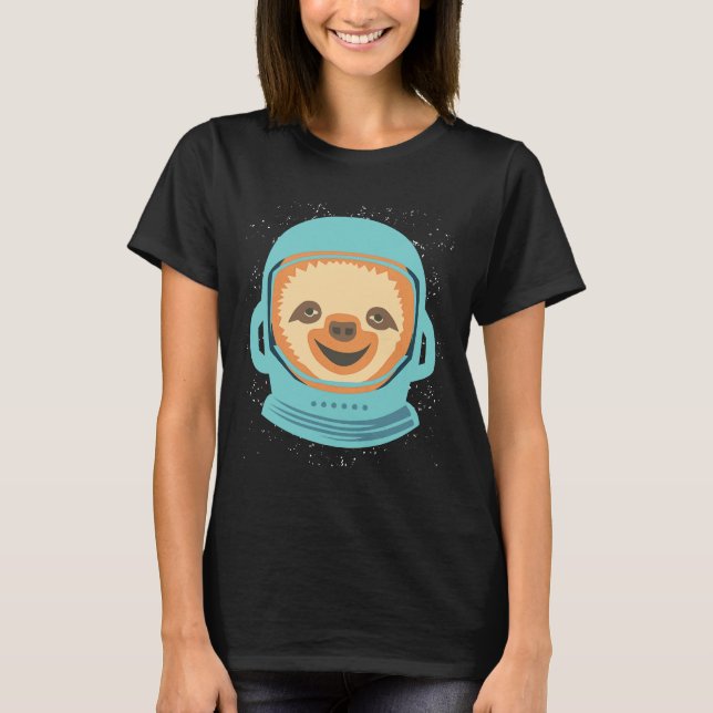 Outer Space Sloth Nap Sloth Lazy 14 T-Shirt (Front)