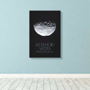 Outer Space, Solar System, Asteroid Belt, Vesta Canvas Print