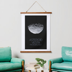 Outer Space, Solar System, Asteroid Belt, Vesta Hanging Tapestry