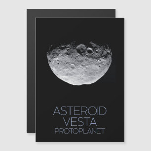 Outer Space, Solar System, Asteroid Belt, Vesta Magnetic Invitation