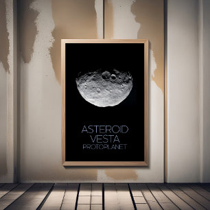 Outer Space, Solar System, Asteroid Belt, Vesta Poster