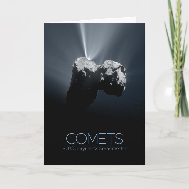 Outer Space, Solar System, Cosmos, Comets, 67P Card (Front)