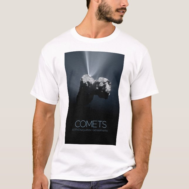 Outer Space, Solar System, Cosmos, Comets, 67P T-Shirt (Front)