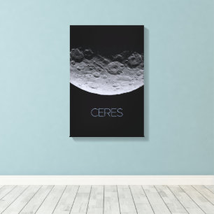 Outer Space, Solar System, Dwarf Planet Ceres Canvas Print