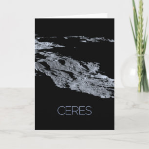 Outer Space, Solar System, Dwarf Planet Ceres Card