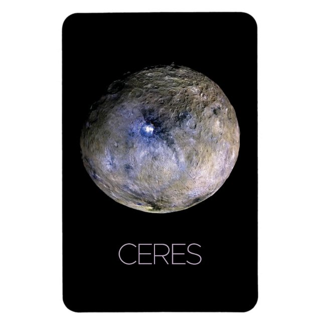 Outer Space, Solar System, Dwarf Planet Ceres Magnet (Vertical)