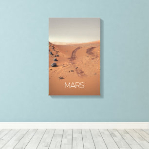 Outer Space, Solar System, Planet Mars, Curiosity Canvas Print