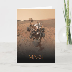 Outer Space, Solar System, Planet Mars, Curiosity Card