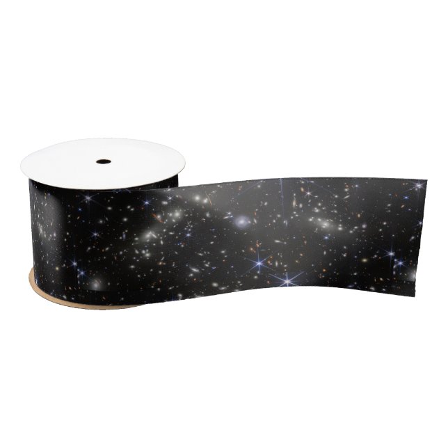 Outer Space Stars Galaxies Solar System Satin Ribbon (Spool)