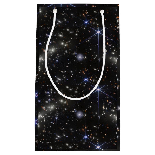 Outer Space Stars Galaxies Solar System Small Gift Bag (Front)