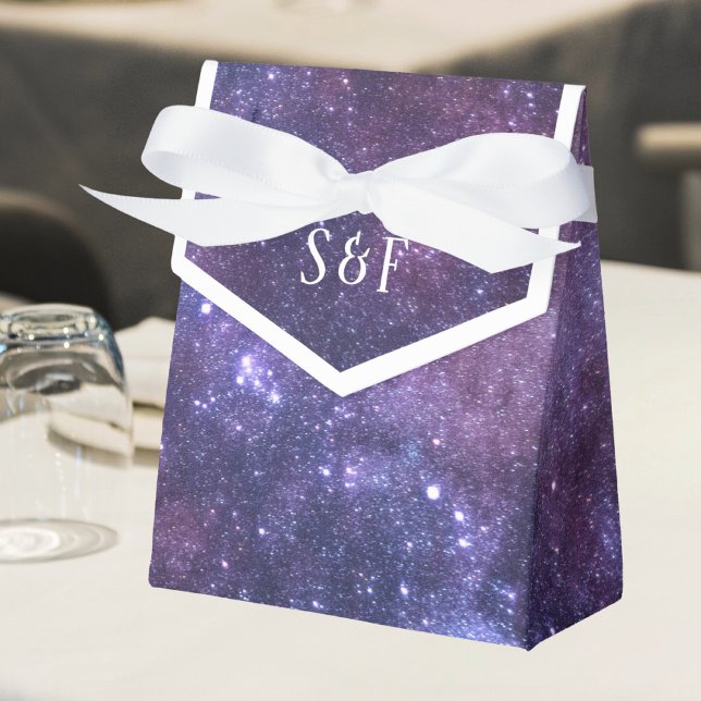Outer Space Universe Galaxy Wedding Favor Box (Creator Uploaded)
